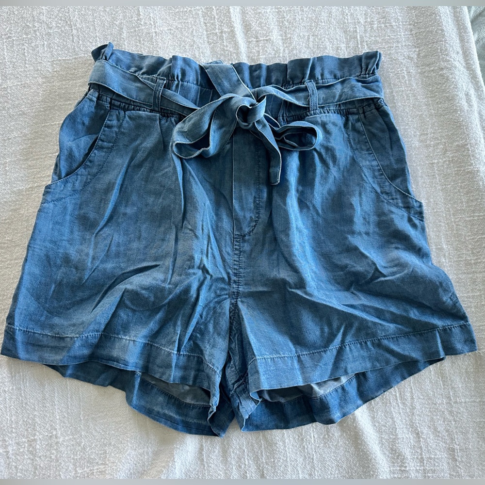 Thread & Supply Indigo Tie-Waist Shorts